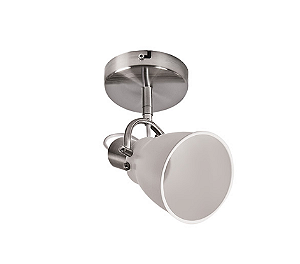 SPOT INMILANO ESCOVADO E BRANCO 60W