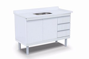 GABINETE COZINHA RORATO ISTAMBUL 1.20 BRANCA