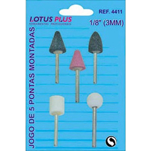 KIT JOGO 5 PONTAS MONTADAS 3MM LOTUS
