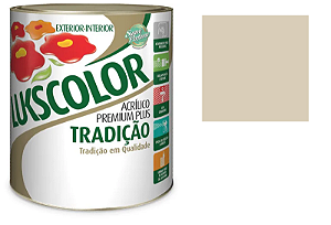 TINTA LATEX LUKSCOLOR PREMIUM 3.6 LITROS PALHA