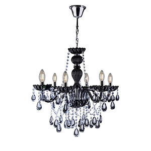 LUSTRE NICE 6 PRETO STARTEC