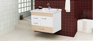 GABINETE BANHEIRO MONACO SUSPENSO 79.5CM AY
