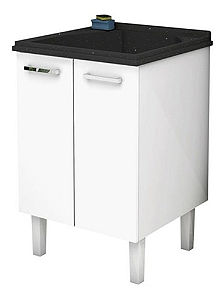 TANQUE COM GABINETE SIMPLES MAX 0.60 PRETO COZIMAX