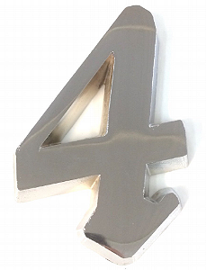 ALGARISMO ELEGANC G Nº 4 CROMADO