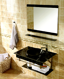 GABINETE DE VIDRO PETTRA KIT LANAI PRETO