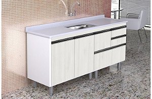 GABINETE COZINHA RORATO COLISEU 1.80 TEXTURIZADO BRANCO