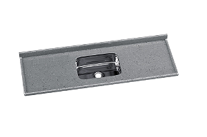 PIA SINTÉTICA RORATO COM CUBA INOX 1.50 CINZA