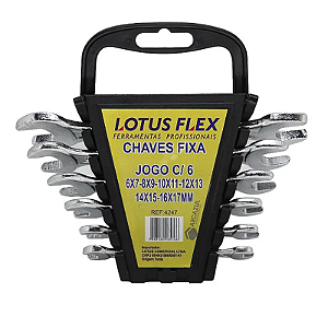 KIT JOGO CHAVE FIXA 6 PEÇAS 6.17 LOTUS
