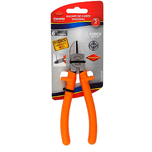 ALICATE  CORTE LATERAL PVC 6 CORNETA 1000V LARANJA