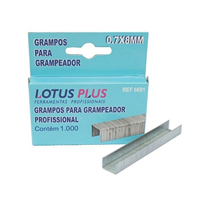 GRAMPO 8MM EMBALAGEM COM 1000 LOTUS