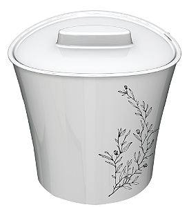 LIXEIRA DURIN BELLART DECOR ELEGANCE BRANCO