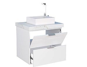 TOUCADOR COZIMAX SABARA COM BANCADA SEM CUBA BRANCO