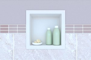 CAIXA COM NICHO COZIMAX PARA BANHEIRO 30X30 BRANCO