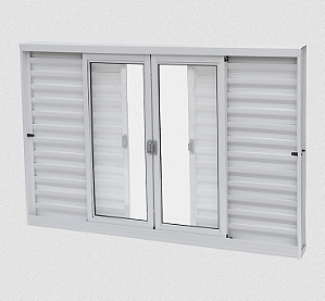 VENEZIANA CRV IDEAL SEM GRADE 150X100X12 BRANCA