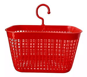 CESTO PARA PRENDEDOR DE ROUPA VERMELHO