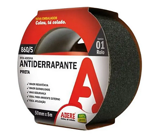 FITA ANTIDERRAPANTE ADERE 50MMX5M 860S PRETO