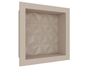 NICHO MULTI 30X30 BEGE TEXTURIZADO TRIANGULAR
