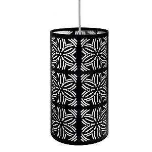 PENDENTE TASCHIBRA RENDA 103 1XE27 PRETO