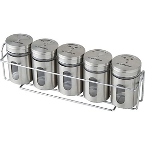 CONJUNTO TEMPEROS COM 5 UNIDADE 80 ML ALUMÍNIO