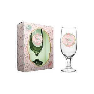 CONJUNTO TAÇA FLORIPA+MASCARA MAE EU VEJO FLORES