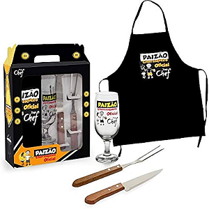 KIT PAIZAO CHURRASQUEIRO 4 PEÇAS