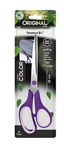 TESOURA 5 1/.2  BLISTER ROXO