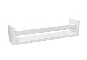 PRATELEIRA REVISTEIRO 10X10X45CM BRANCO PRATK