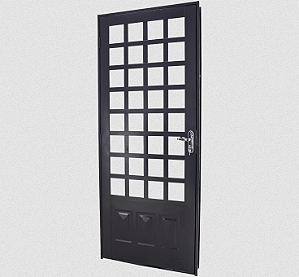 PORTA CRV ACIAÇO QUADRADO 160X215X12CM DIREITA