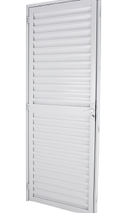 PORTA VENEZIANA CRV NOBRE 90X210 ESQUERDA BRANCA