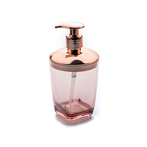 PORTA SABONETE LIQUIDO PREMIUM ROSA 15,8 CM