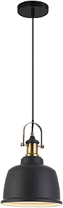 PENDENTE VINTAGE SOHO PRETO REDONDO 225MM 1X