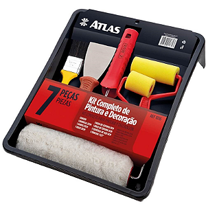 CONJUNTO DE PINTURA COMPLETO 7 PEÇAS ATLAS
