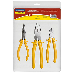 KIT DE FERRAMENTA 3 PEÇAS ALICATE UNIV/BICO/CORTE