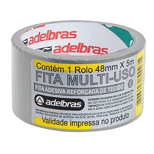 FITA SILVER TAPE 48MMX5M CINZA ADELBRAS
