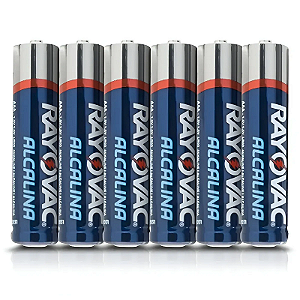 PILHA RAYOVAC ALCALINA AA COM 6