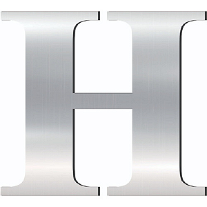 LETRA RESIDENCIAL ESPELHADA CROMADO 5CM H