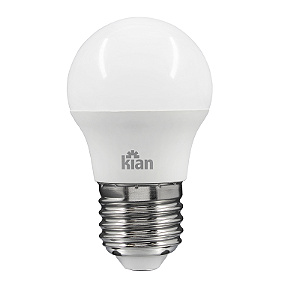 LÂMPADA LED BOLINHA BIVOLT 4,8W 6500K  KIAN