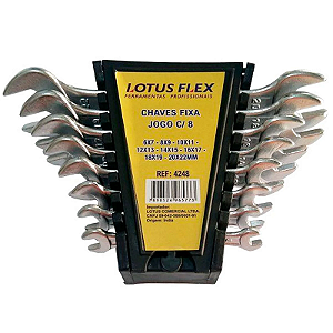 KIT JOGO CHAVE FIXA 8 PEÇAS 6-20,22 LOTUS