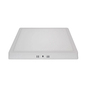 PAINEL LED SOBREPOR QUADRADO 24W 27CM LUZ BRANCA QUENTE LUMANTI