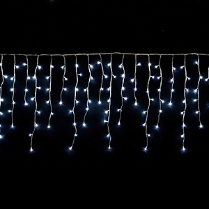 CASCATA 200 LEDS BRANCA  5 METROS 110V