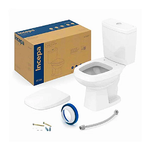 BACIA CELITE COM CAIXA + KIT INSTALAÇÃO AVANT BRANCA