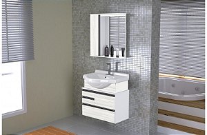 GABINETE BANHEIRO AJ RORATO KIT FIRENZE 72.5CM 3 PEÇAS PA