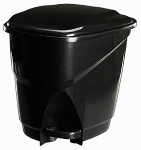 LIXEIRA ASTRA DE PEDAL 16 LITROS PRETO