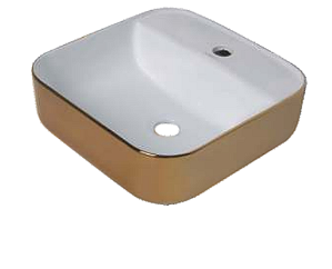 CUBA LEXXA QUADRADA PARA MESA GOLD BRANCO