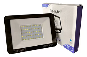 REFLETOR LED 100W 6500K LUZ BRANCA FRIA TOP LIGHT