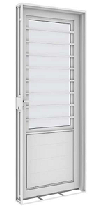 PORTA VITROLAR CRISTAL POST HORIZONTAL ESQUERDA