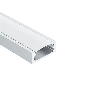 PERFIL PARA FITA DE LED 17MM SOBREPOR 2M BRANCA