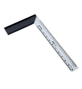 ESQUADRO COM CABO PVC 10" 25CM DURIN
