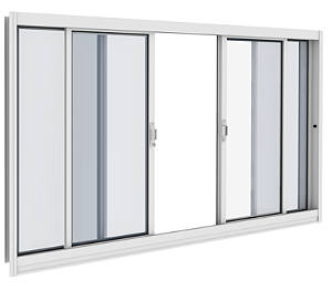 VITRO VITROLAR 4 FOLHAS SEM GRADE 120X100X12 BRANCO
