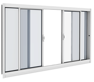 VITRO VITROLAR 4 FOLHAS SEM GRADE 150X100X12 BRANCO